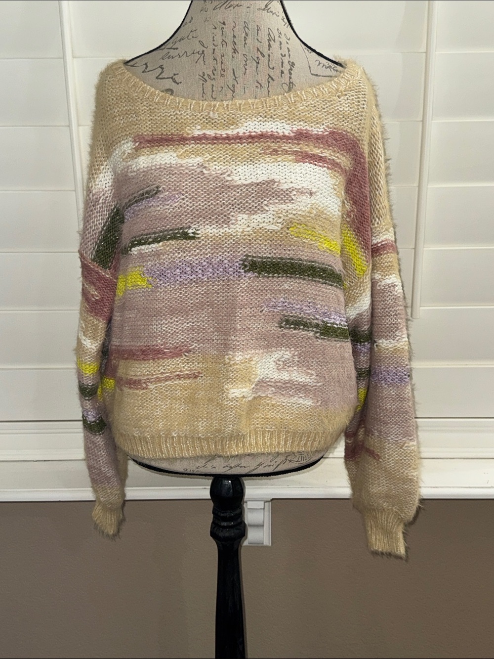 Pilcro Boat Neck Cropped Sweater